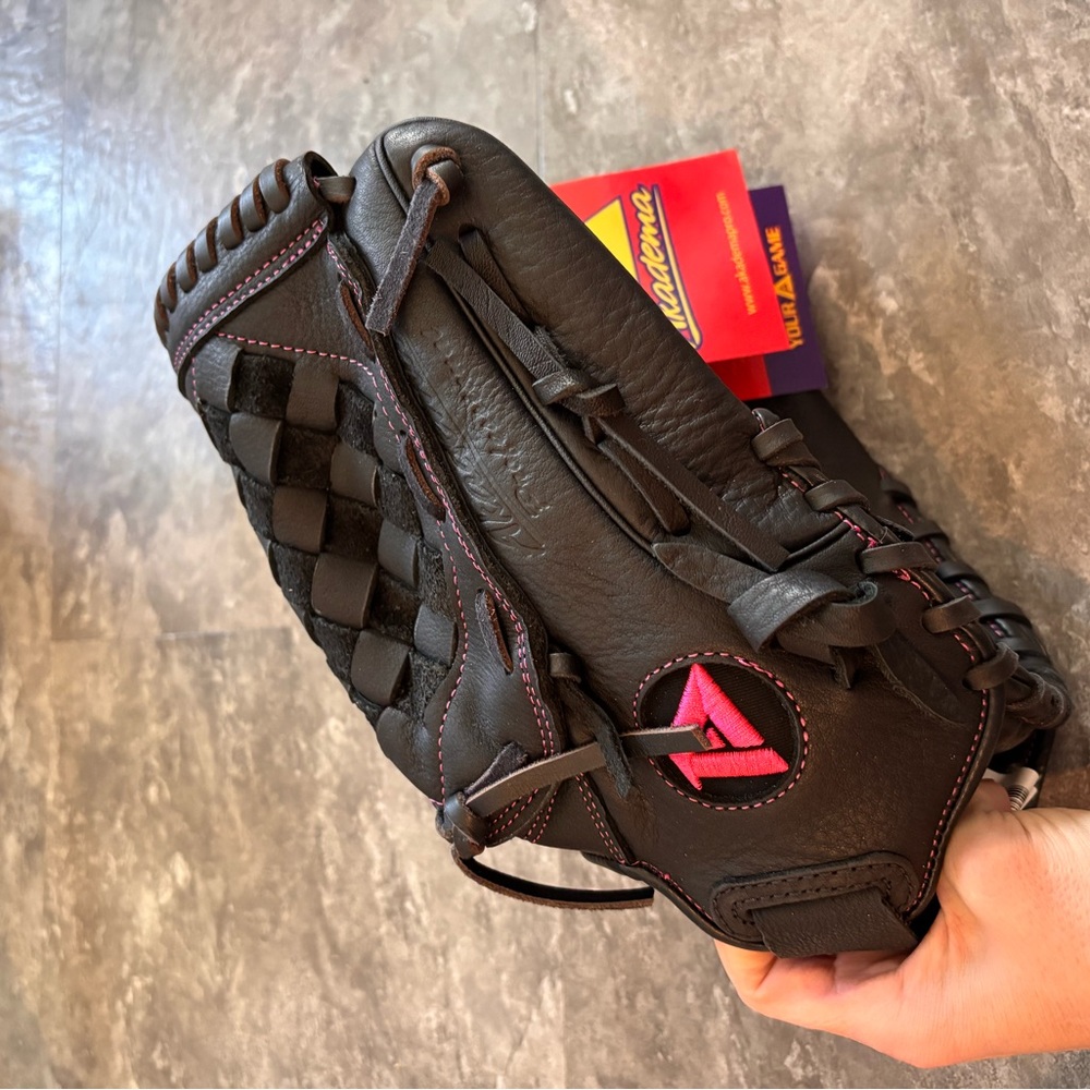 Akadema Black and Pink Softball Glove